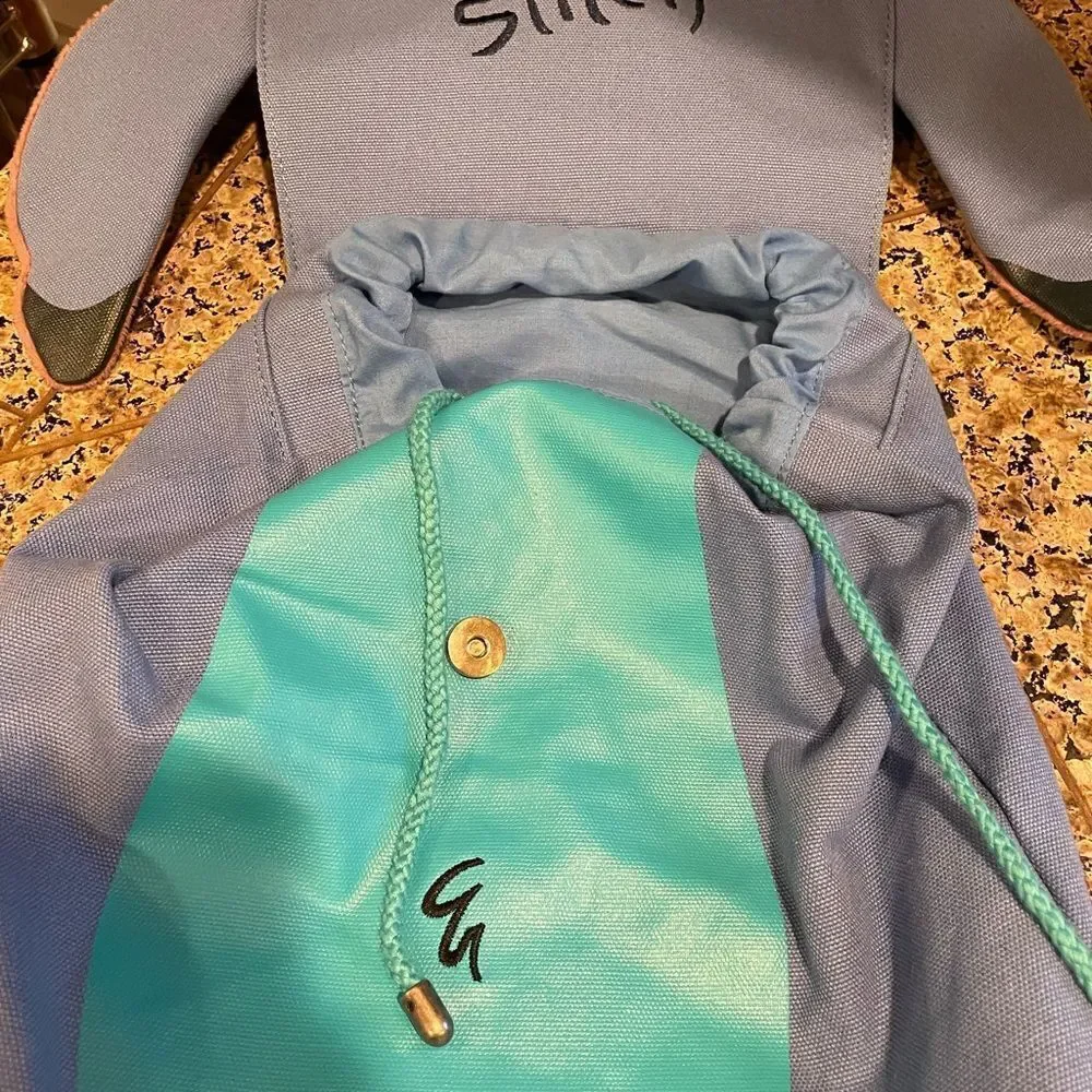 Disney Parks Stitch Canvas HTF Backpack plus Stitch Plush!